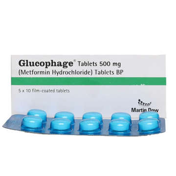 Picture of Glucophage 500mg Tab 10x5s